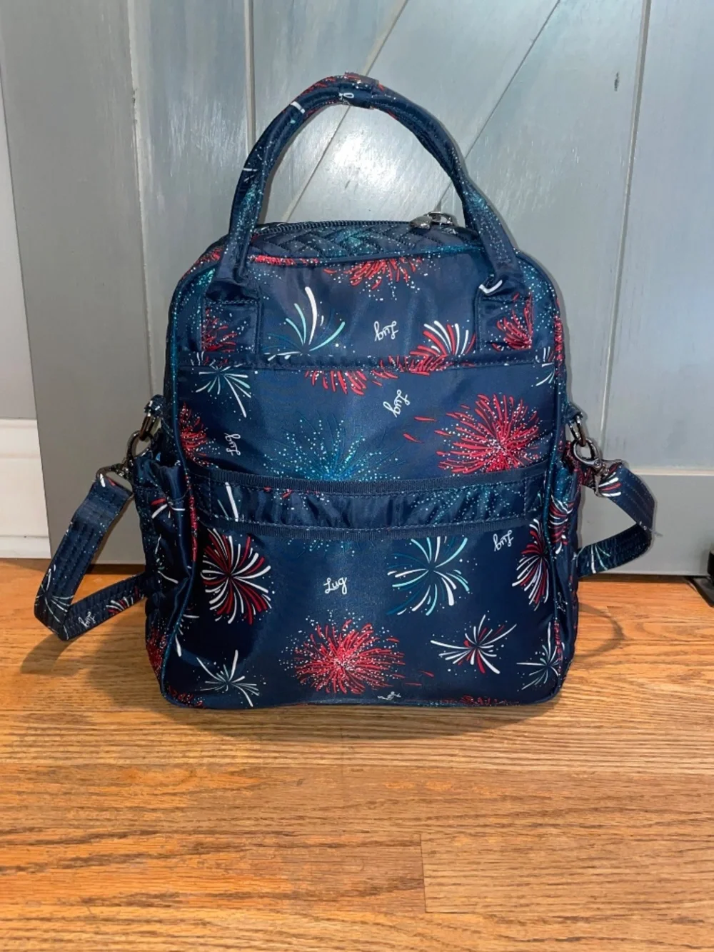 Lug Mini Puddle Jumper Firework Navy Tote - Picture 2 of 12